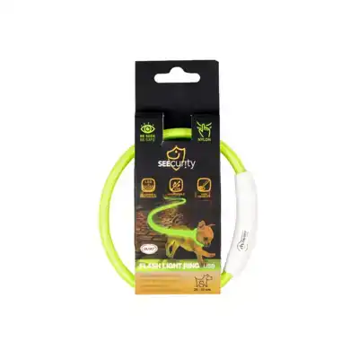 RING FLASH LICHT USB NYLON 65 CM GROEN
