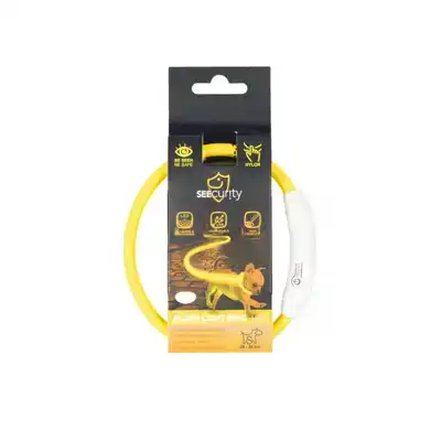 RING FLASH LICHT USB NYLON 45 CM GEEL
