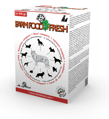 FARM FOOD FRESH RUNDVLEES COMPLEET 2X400 GRAM