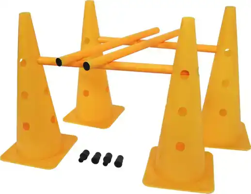 AGILITY SLALOM EN HINDERNISSEN-SET 6-DELIG