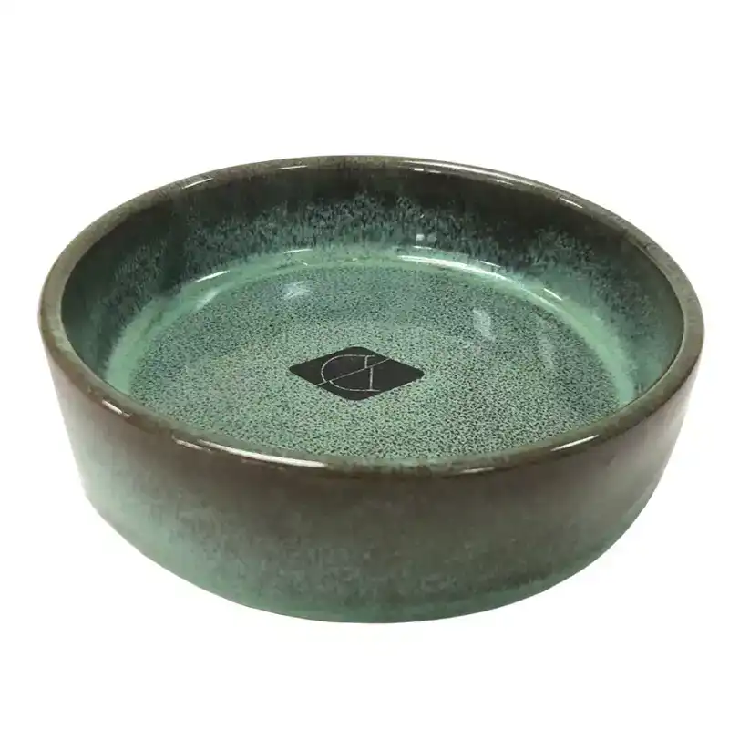 D&D JASPER KAT EET- & DRINKKOM 200ML - 13,5 CM GROEN