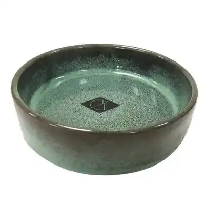 D&D JASPER KAT EET- & DRINKKOM 200ML - 13,5 CM GROEN