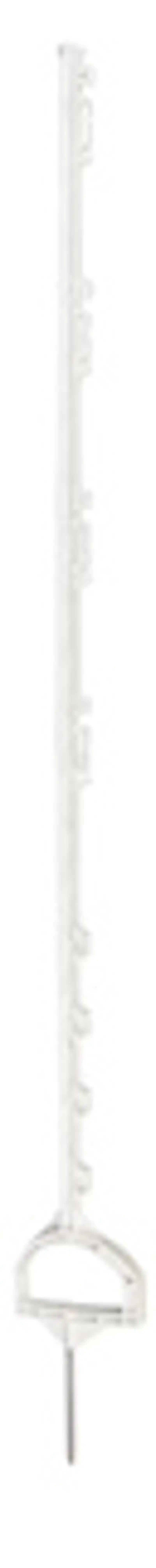 STIJGBEUGELPAAL WIT 160CM. DUBBELE PEN