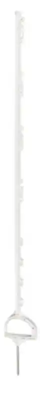 STIJGBEUGELPAAL WIT 160CM. DUBBELE PEN