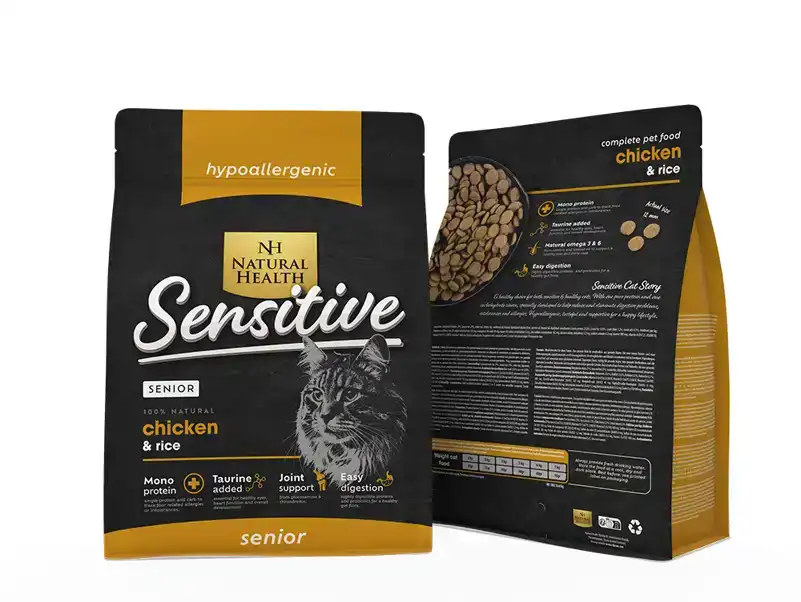 NATURAL HEALTH CAT CHICKEN SENIOR 1,5 KG.