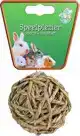 KNAAGDIERBAL MET BEL 8 CM NATURAL