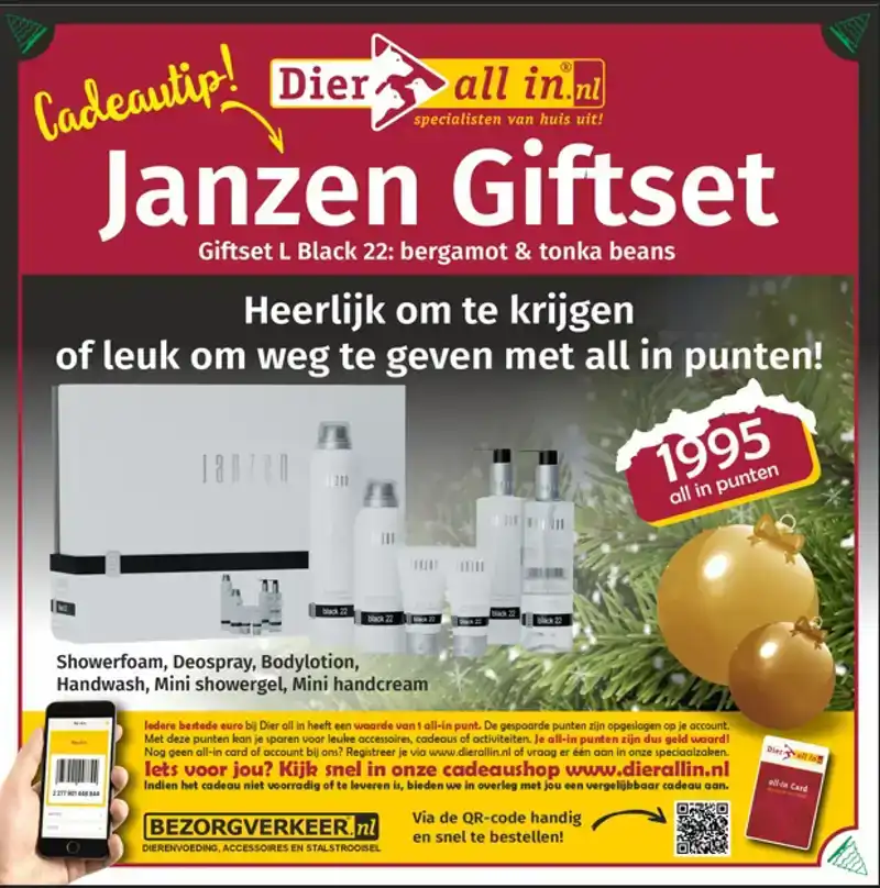 CADEAUSHOP VERWENPAKKET WIT, 1995 ALL-IN PUNTEN