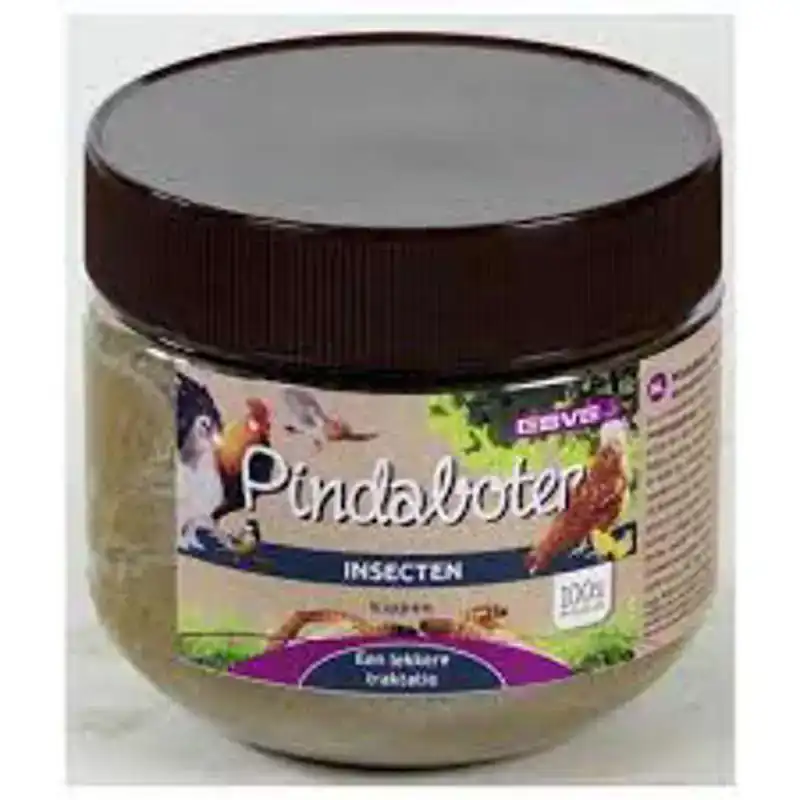PINDABOTER MET INSECTEN VOOR KIPPEN 300 GR
