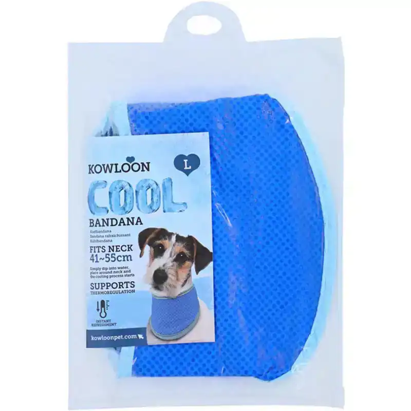 KOWLOON COOL BANDANA BLAUW L 47-57CM