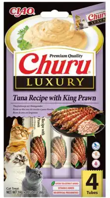 INABA CHURU LUXURY TUNA WITH KING PRAWN 4ST