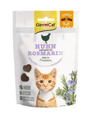 GIMCAT CRUNCHY SNACK KIP & ROZEMARIJN 50 GRAM