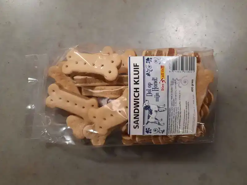 DIER ALL IN KOEKJES SANDWICH KLUIF 400 GR.ZAK