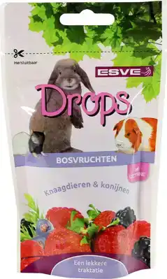 KNAAGDIER DROPS BOSVRUCHTEN 75 GRAM