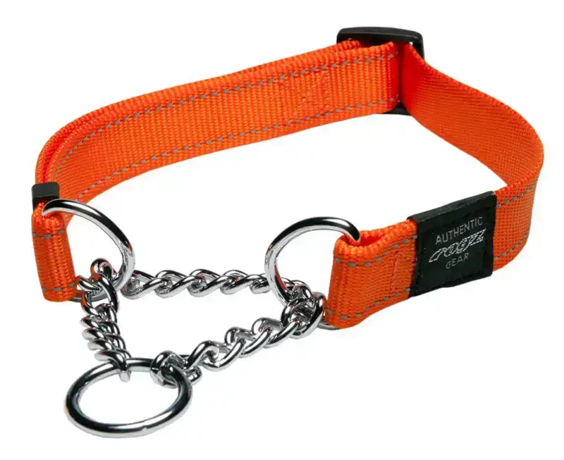 UTILITY OBEDIENCE M CHOKER ORANGE MEDIUM