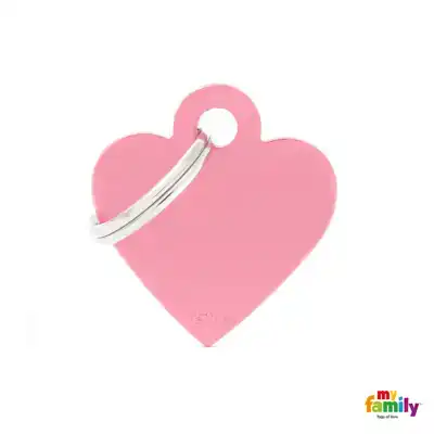 PENNING SMALL HEART ALUMINIUM PINK L000012296