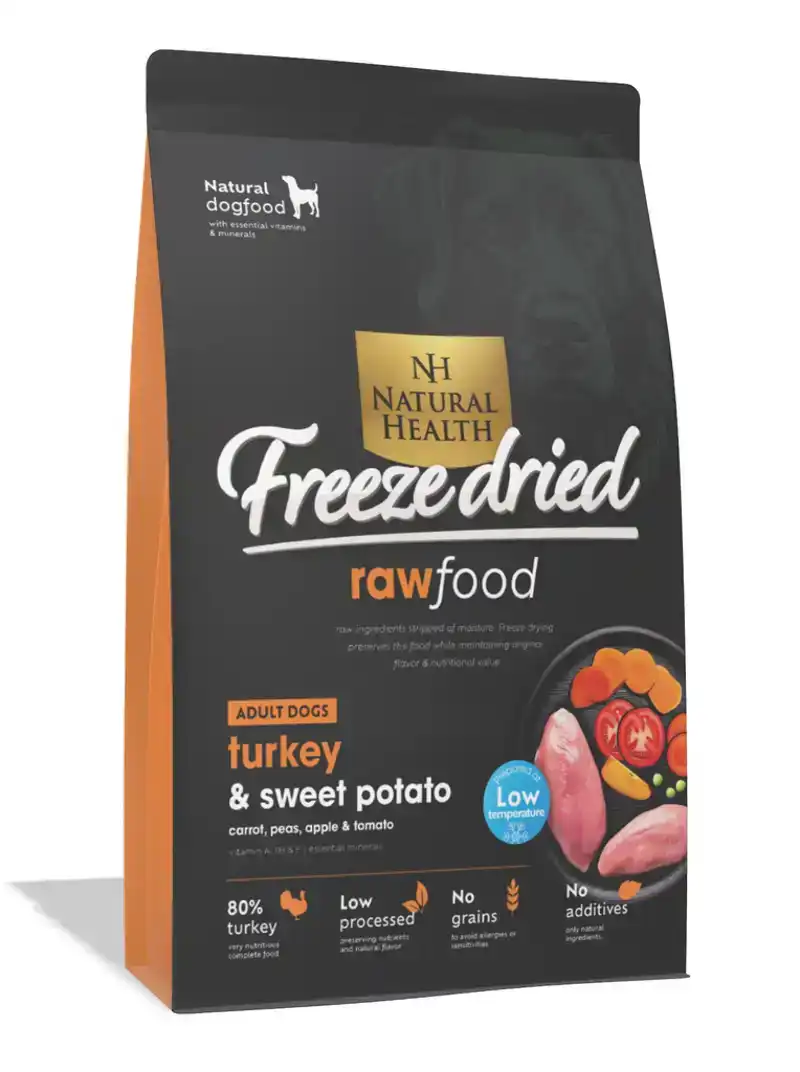 NATURAL HEALTH DOG FREEZE DRIED TURKEY 400 GR.