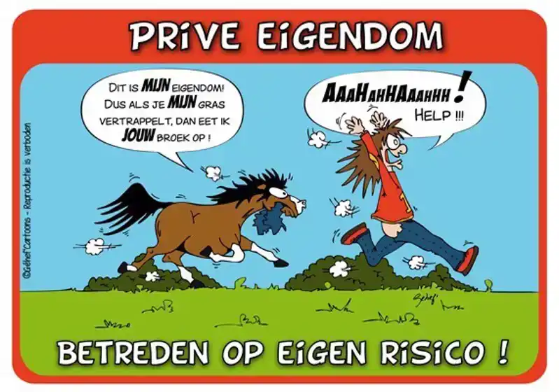 STALPLAAT PRIVÉ EIGENDOM