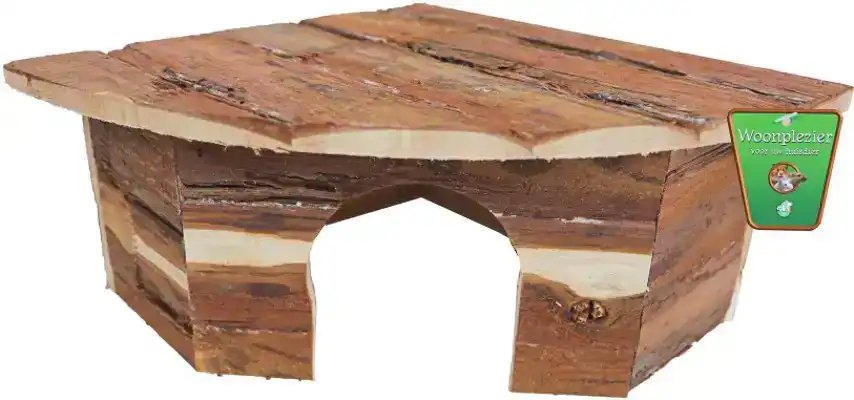 KNAAGDIERHUIS HOEK NATURAL LARGE 30CM