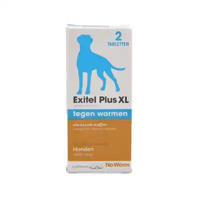 NO WORM EXITEL PLUS XL HOND 2 TABLETTEN