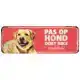 D&D WAARSCHUWINGSBORD LABRADOR ROOD