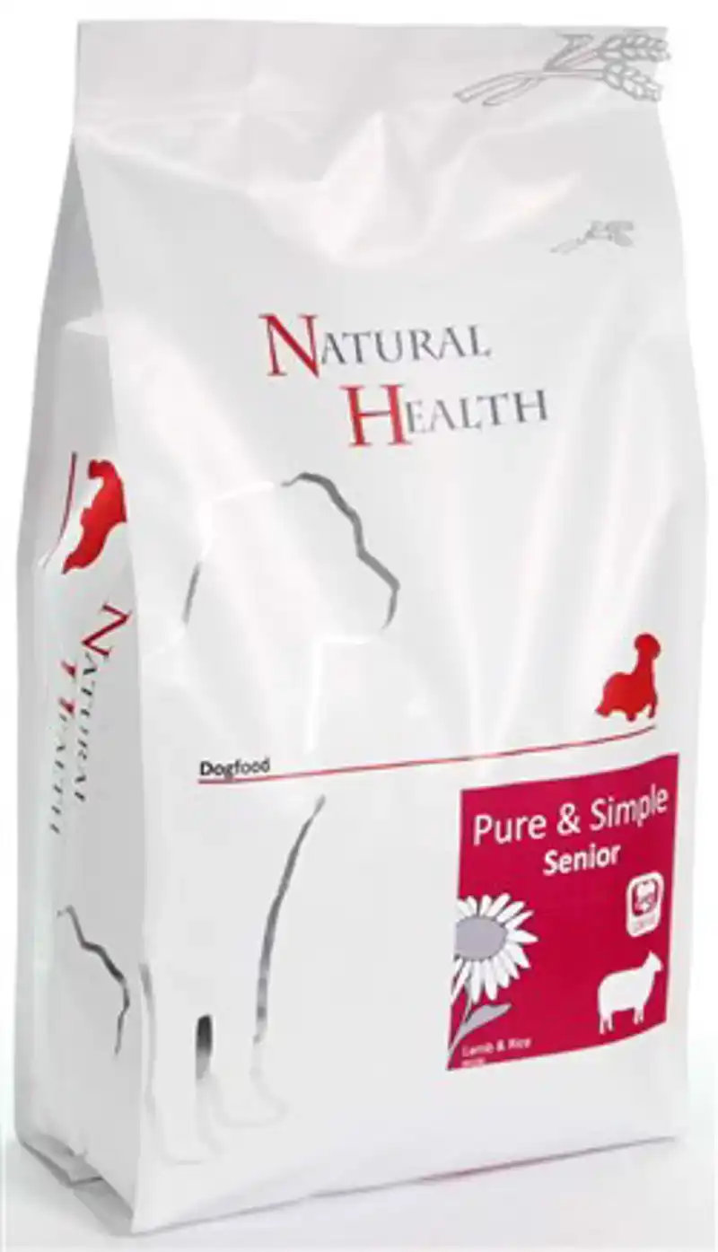 NATURAL HEALTH DOG LAM/RIJST SENIOR 2KG