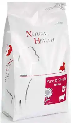 NATURAL HEALTH DOG LAM/RIJST SENIOR 2KG