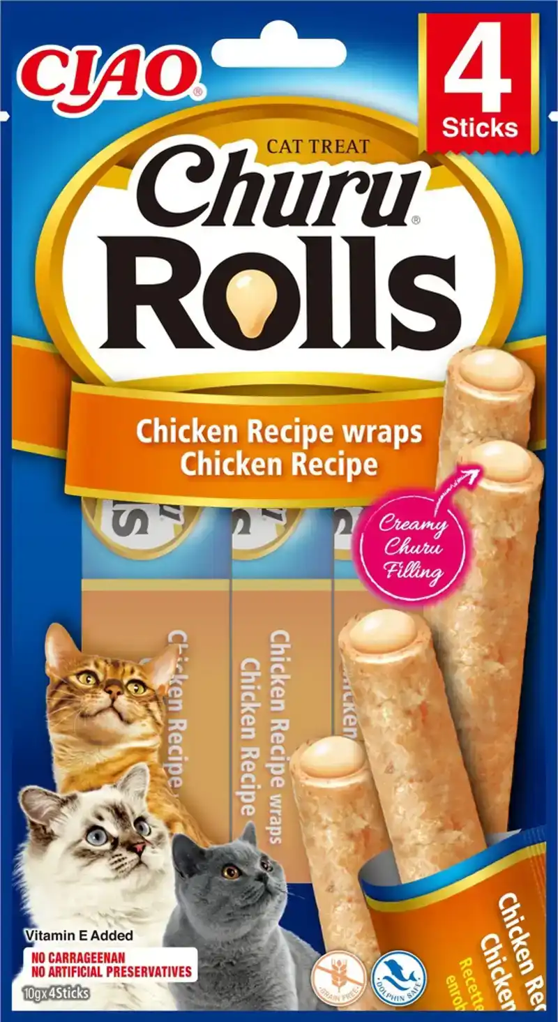 INABA CHURU ROLLS WRAPS CHICKEN 40 GR