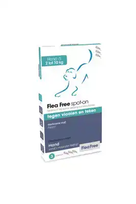 FLEA FREE FIPRALONE SPOT ON HOND 2-10 KG 3 PIPETTEN
