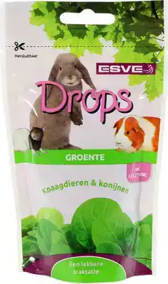 KNAAGDIER DROPS GROENTE 75 GRAM