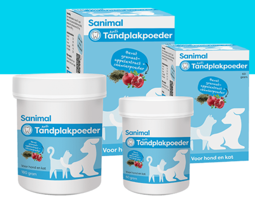 SANIMAL ANTI-TANDPLAKPOEDER 60 GR