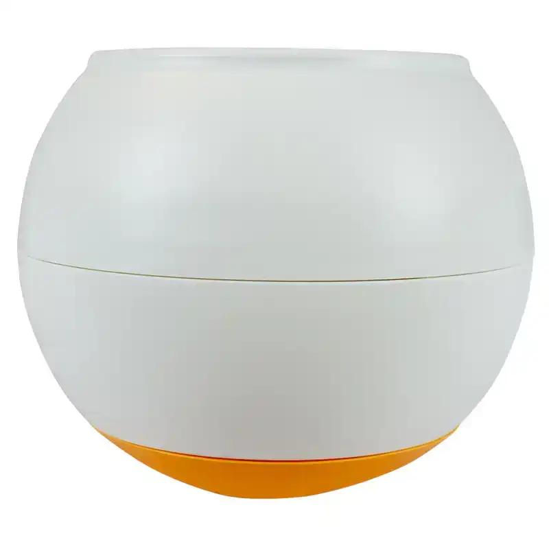 DUVOPLUS ANTI SCHROK EETBAL L - 17X16X17CM WIT/ORANJE