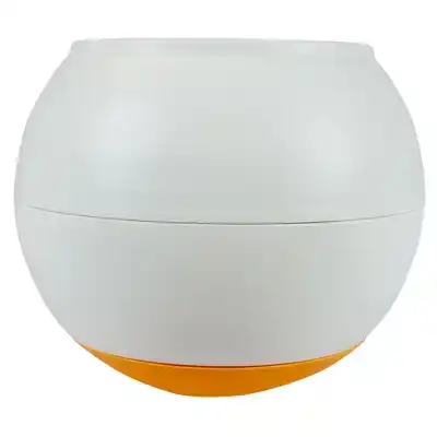 DUVOPLUS ANTI SCHROK EETBAL L - 17X16X17CM WIT/ORANJE
