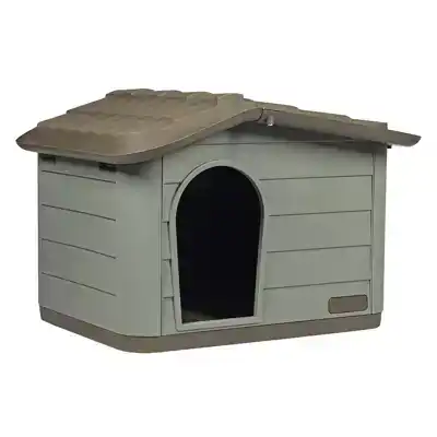 PEPITA 2 ECO HUISDIERHUIS 76X59X55CM BRUIN/GROEN