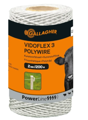 VIDOFLEX 3 POWERLINE WIT 200M