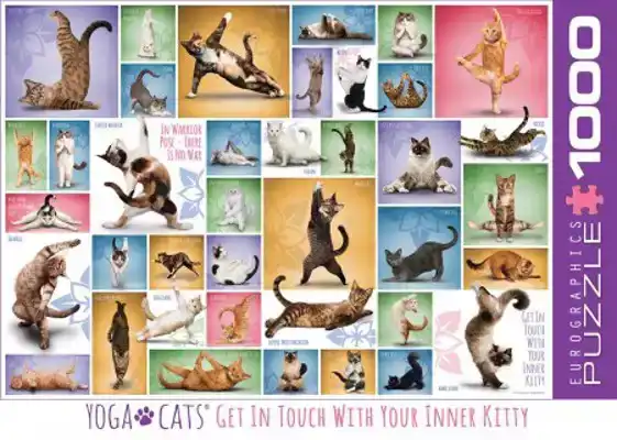 CADEAUSHOP PUZZEL YOGA CATS, 1000 ALL-IN PUNTEN