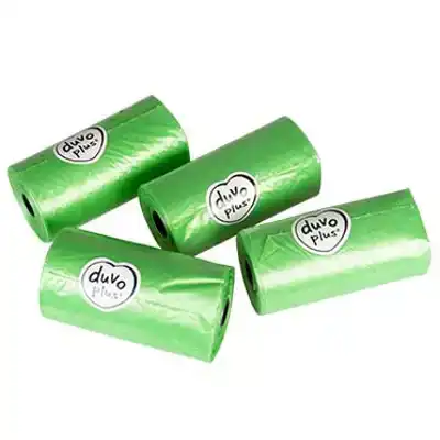 DUVOPLUS POEPZAKJES ECO BIO-AFBREEKBAAR 16X20ST GROEN