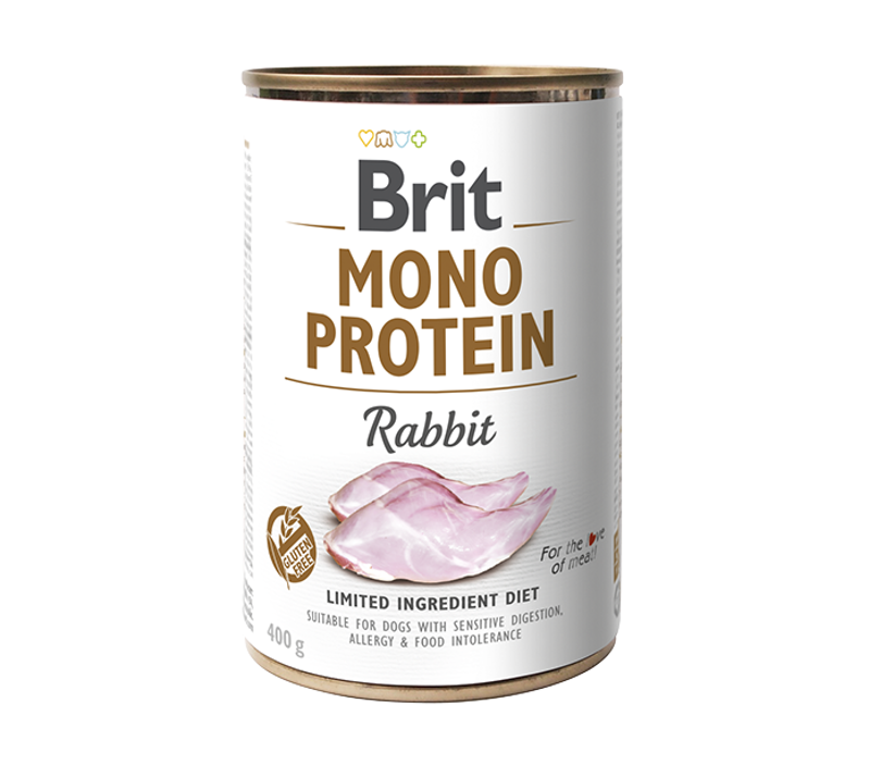 BRIT DOG MONO PROTEIN RABBIT 400GR MONO PROTEIN