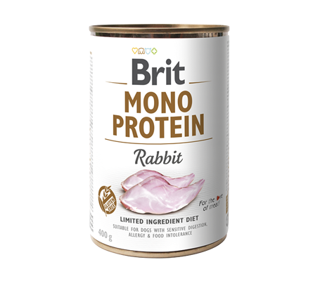 BRIT DOG MONO PROTEIN RABBIT 400GR MONO PROTEIN
