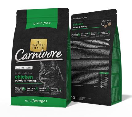 NATURAL HEALTH CAT CARNIVORE 400 GRAM