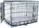 HUISKENNEL 2-DEURS ZWART 60X43X52 CM
