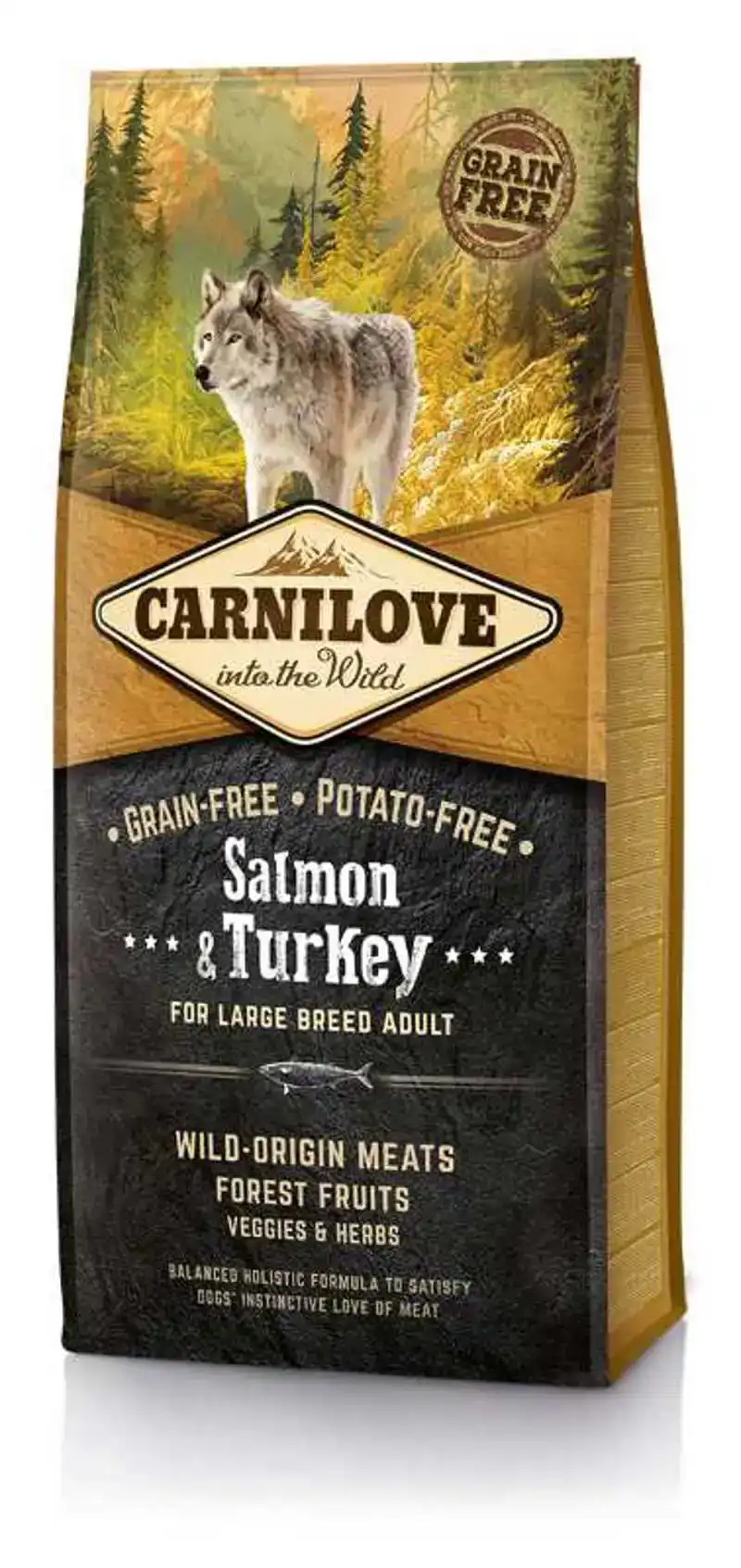 CARNILOVE SALMON & TURKEY ADULT LB 12 KG SALMON & TURKEY