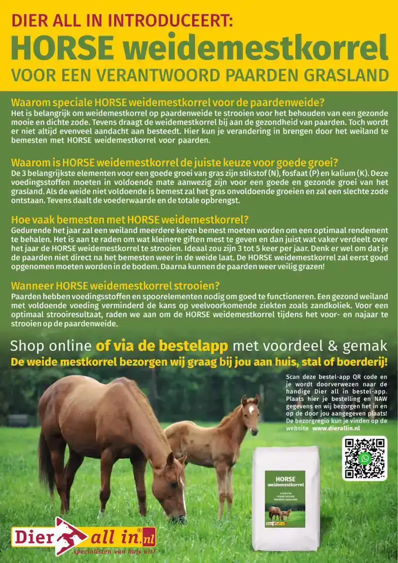 HORSE WEIDEMESTKORREL 20 KG