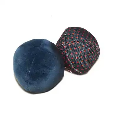 DUVO+ RETRO BLAUWE BALLEN UNI & STIPPEN 2PC - 6 CM BLAUW