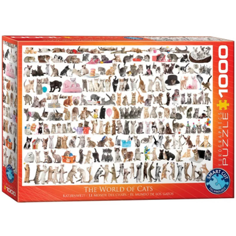 CADEAUSHOP PUZZEL THE WORLD OF CATS, 1000 ALL-IN PUNTEN