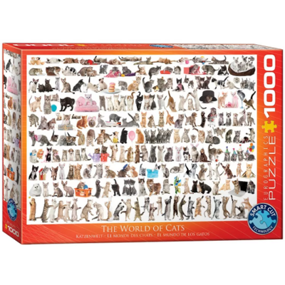 CADEAUSHOP PUZZEL THE WORLD OF CATS, 1000 ALL-IN PUNTEN