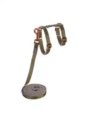 CATZ URBANCAT TUIG+LIJN S OLIVE TWIST 1 ST