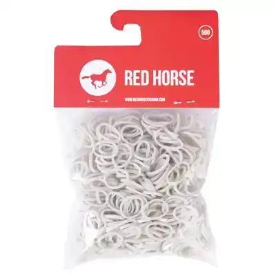 RED HORSE INVLECHT ELASTIEKJES WIT