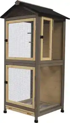 DUVO+ WOODLAND VOLIÈRE CITADEL COUNTRY 70X70X151CM