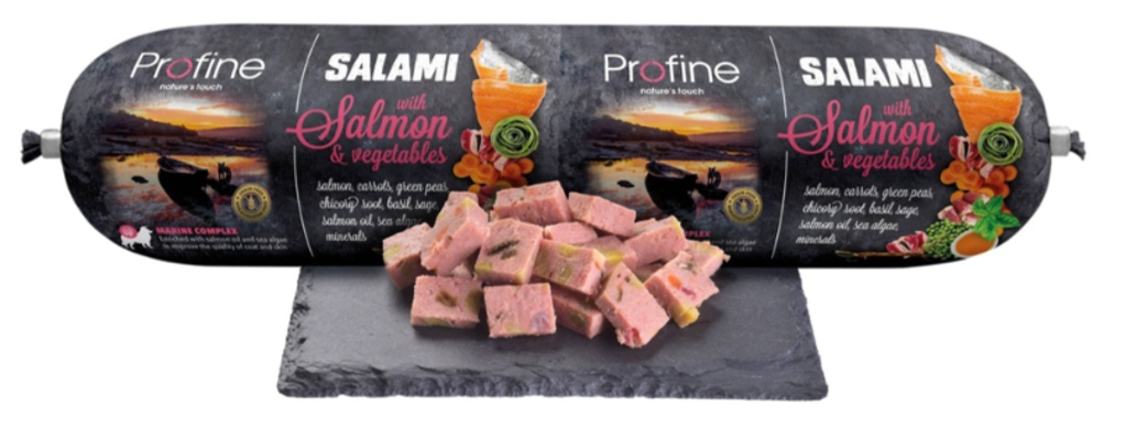 PROFINE SALAMI SALMON & VEGETABLES 800 GR