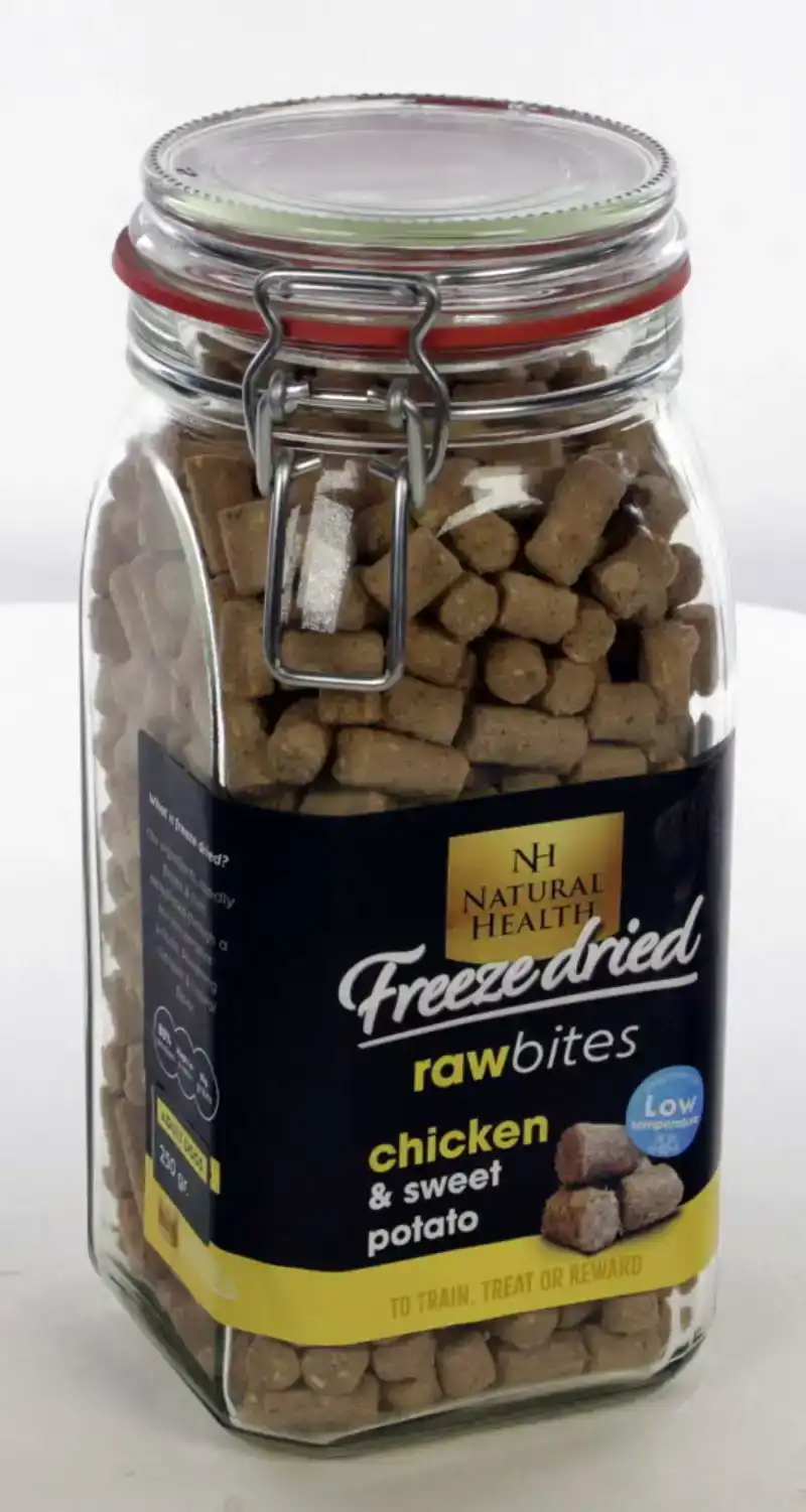 NH DOG RAW BITES FREEZE DRIED SNACK CHICKEN 250 GR.